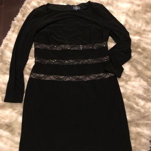 Black long sleeve dress